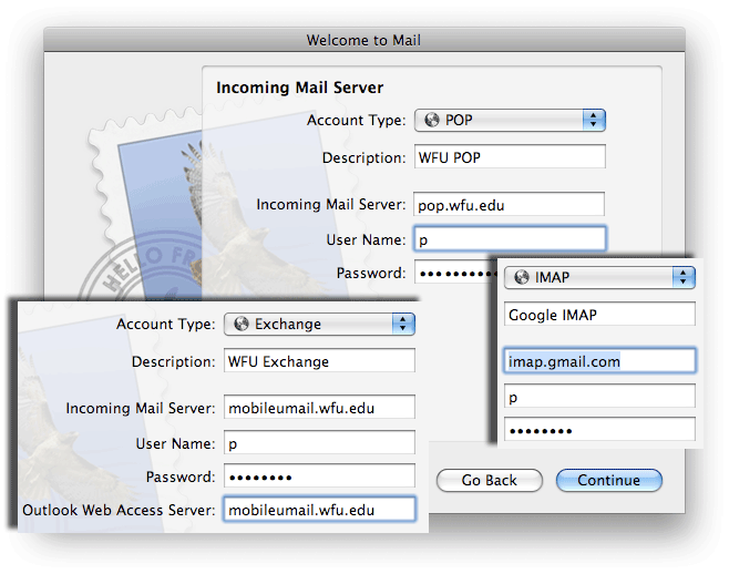 heart internet email settings for mac
